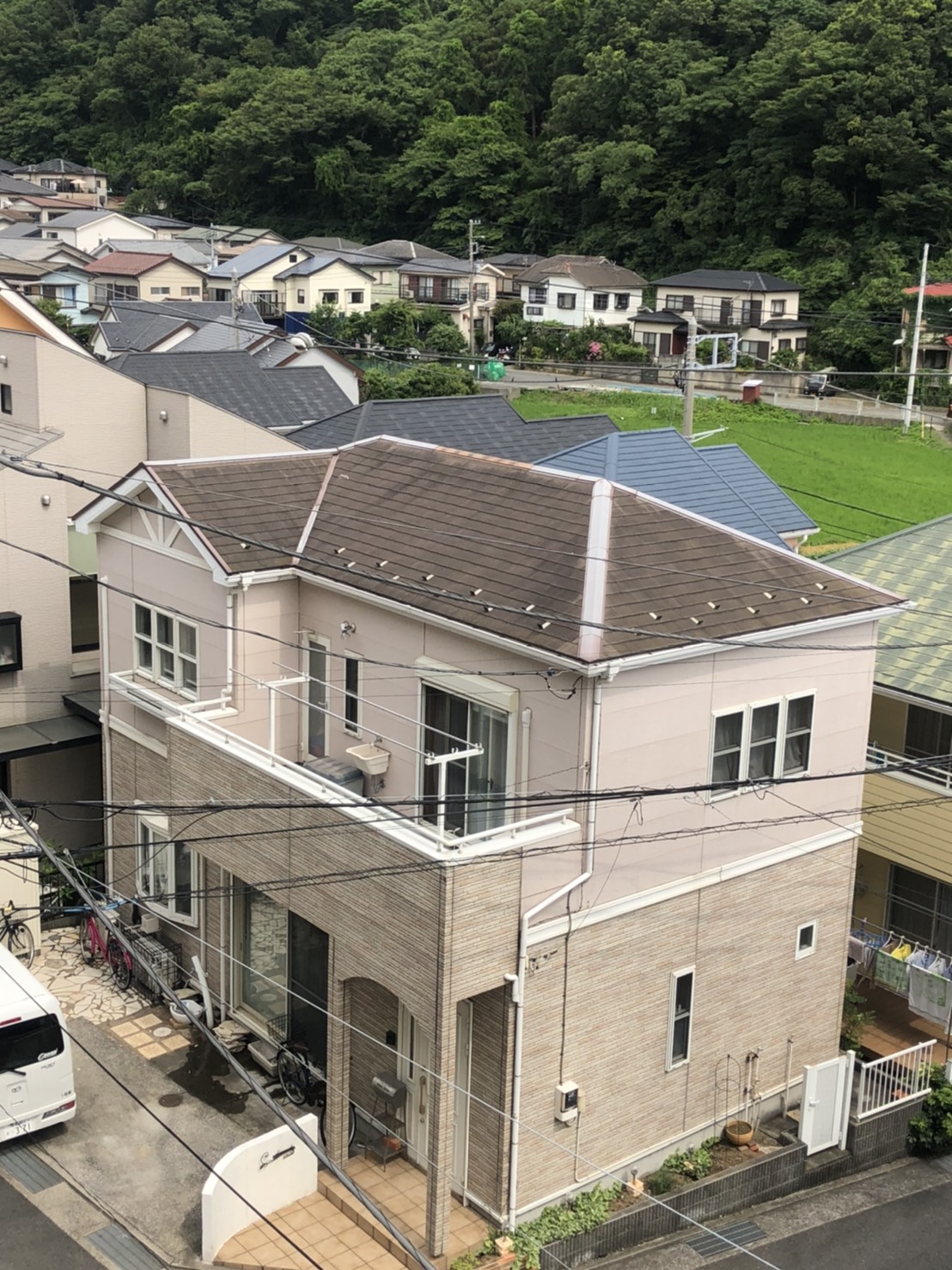 施工前　外壁塗装：パーフェクトトップ　屋根塗装：クールタイトSi　施工地域：神奈川県横須賀市