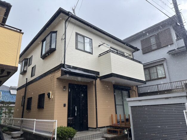 【施工実績】外壁塗装・屋根塗装の塗装を埼玉県川越市にて行いました。