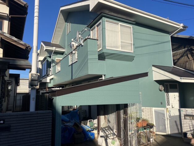 【施工実績】外壁塗装・屋根塗装を神奈川県寒川町にて行いました。