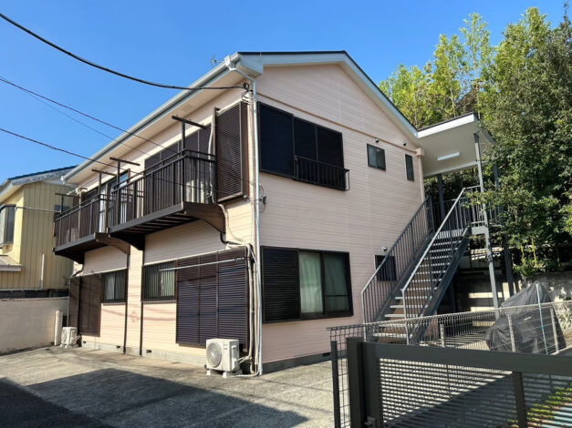 【施工実績】アパートの外壁塗装・屋根塗装を神奈川県横浜市にて行いました。